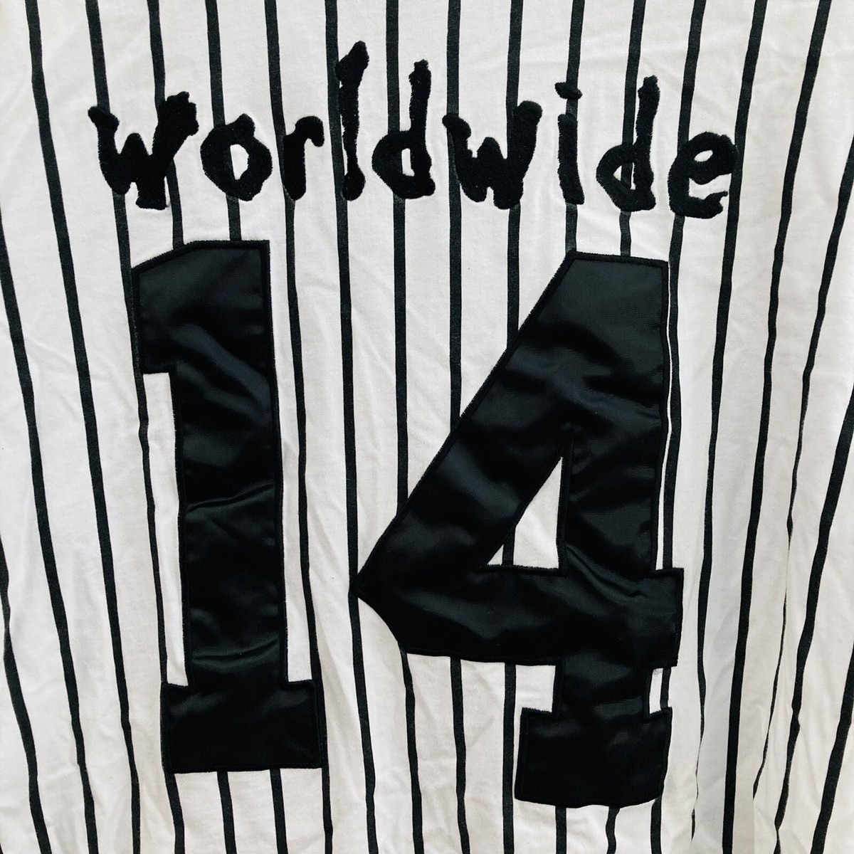 Rare Starter ASAP Mob Striped Baseball Jersey Medium A$AP Rocky 14