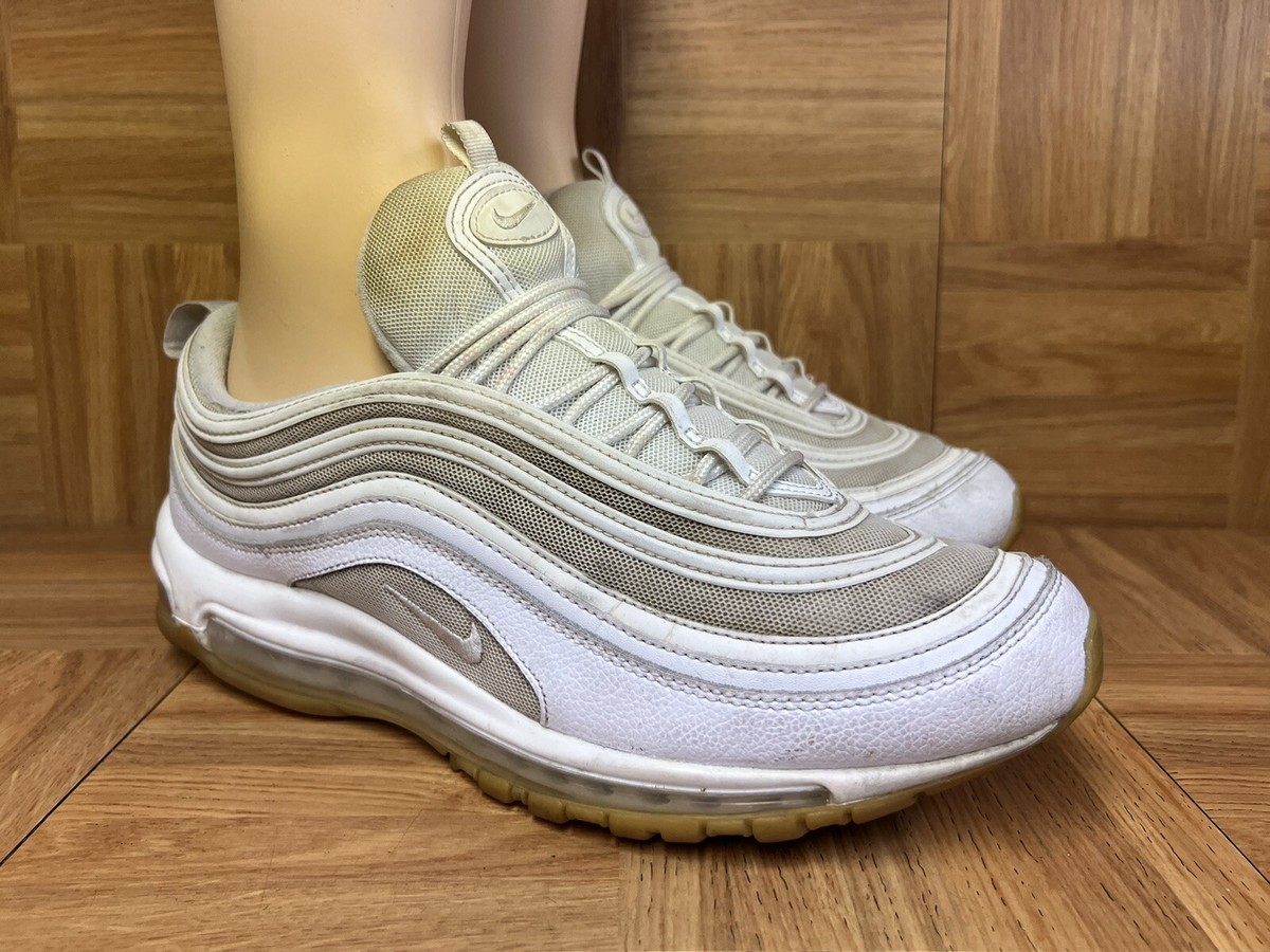 RARE🔥 Size 11.5 - Nike Air Max 97 Triple White Gum Sneakers