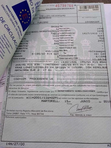 Palanca Freno para SKODA FABIA COMBI (5J5) Ambition 194738 - Imagen 9 de 9