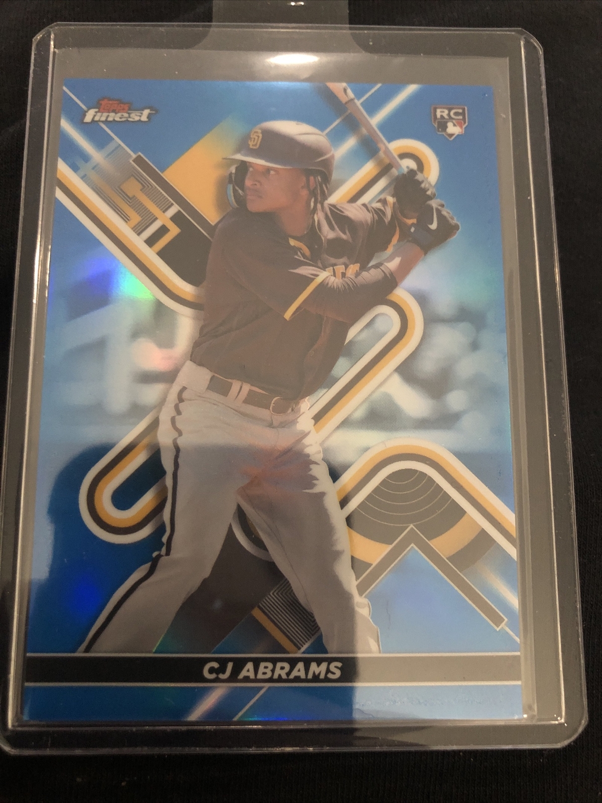 2022 Topps Finest CJ Abrams #39 Blue Refractor RC /150 Padres Nationals