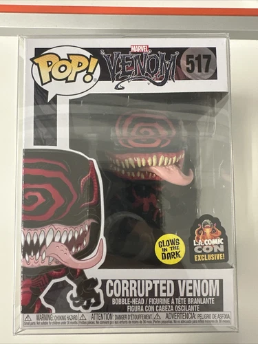 Funko Pop Corrupted Venom 517 Glow Gitd LA Comic Con Exclusive Marvel