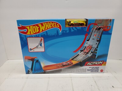 HOT WHEELS Action Loop Stunt Champion Car Track Builder Play set NEW GBF81