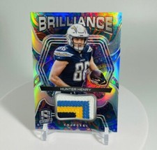 Hunter Henry 2020 Spectra Brilliance Psychedelic 4/5 4 Color Jersey LA Chargers