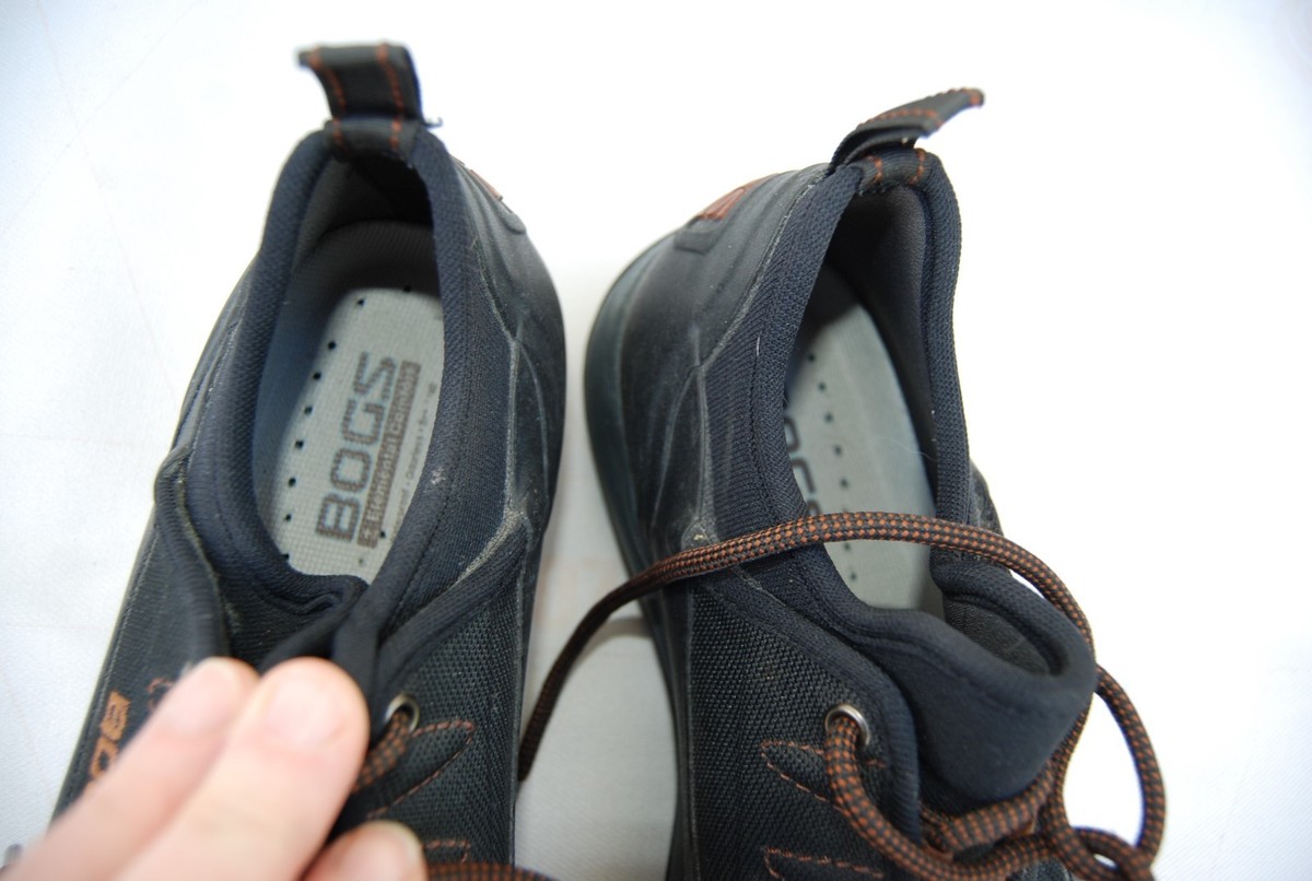 Black Textile &‎ Rubber BOGS Laced Pull On Sneaker Like Ankle Boots Man\'s 8 Bogs Rubber Boots | Men main image 4