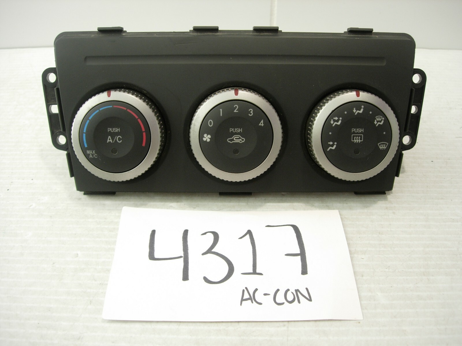 09 10 11 12 13 Mazda 6 AC and Heater Control Used Stock #4317-AC 