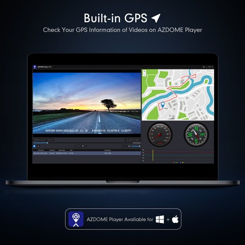 Cámaras de coche 4K Dash Cam 1080P ADAS WiFi GPS detección de movimiento opción de tres modelos - Imagen 40 de 44