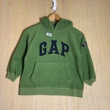 Vintage Gap Hoodie Youth Small Green Long Sleeve Boy's Embroidered Y2K Pullover
