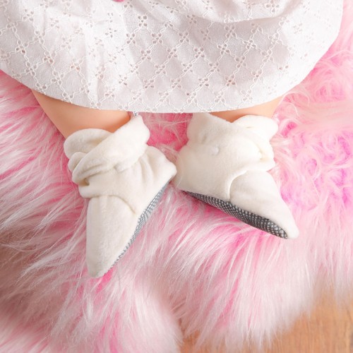Unisex Mini Fleece Baby Booties 12-18 Months Cotton Newborn Baby Socks Slippe... - Picture 4 of 7