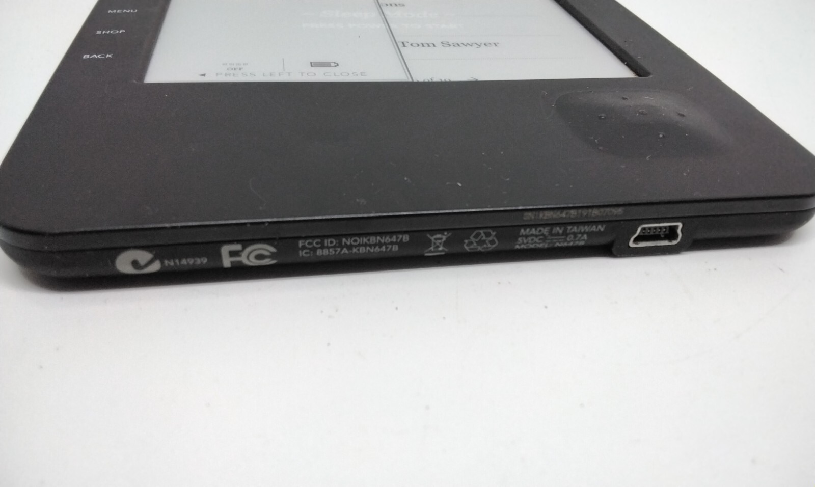 Kobo ebook Reader N647B Wifi 1GB eBay