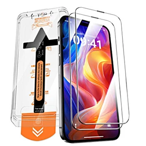 2Pack Pour iPhone 17 Pro Max 16 15 14 13 12 Installation automatique HD Protecteur d'écran