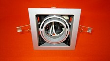 Halolite 240v GU10 Adjustable Single Downlight (HA-MGU101) Satin Silver