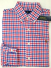 NWT $89 Polo Ralph Lauren Pink Plaid Oxford LS Shirt Mens Size M L XL XXL NEW