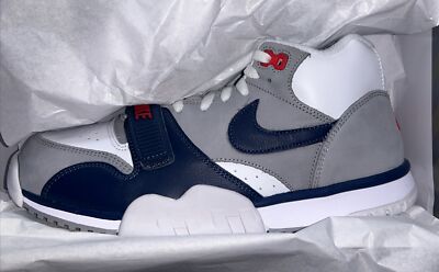 Nike Air Trainer 1 Mens Shoes White/Medium Grey/Midnight Navy dm0521-101 8.5 NEW
