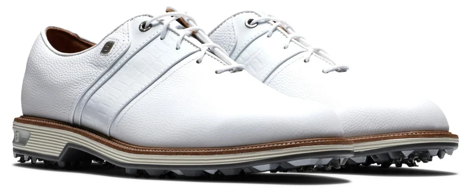 Zapatos de golf FootJoy Dryjoys Premiere Series Packard - blancos 53908-BLEMAS Foto 2 de 4