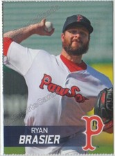 2019 Pawtucket Red Sox Dunkin SGA Ryan Brasier Rookie Boston