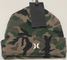 Hurley Men's Icon Cuff Beanie - Green/Brown Camouflage