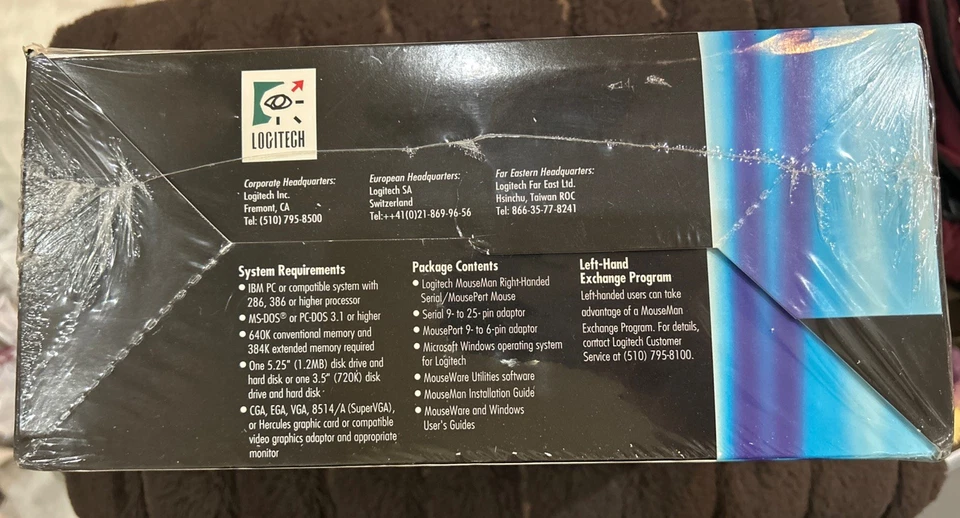 Logitech Mouseman Microsoft Windows 3.1 Right Hand Mouse Combo 1992 Vintage NIB - Image 4 of 4
