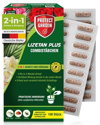 PROTECT GARDEN Lizetan Plus Combistäbchen, Langzeit-Schädlingsfrei und... 