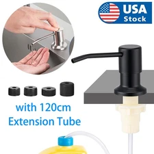 DIY Stainless Steel Sink Soap Dispenser Kitchen Hand Liquid Pump Bottle Tube Kit