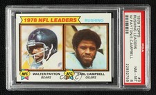 1979 Topps League Leaders Walter Payton Earl Campbell #3 PSA 8 HOF 07qw