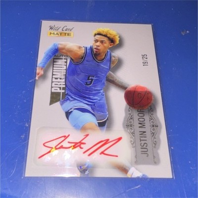 Wild Card Matte 2022 Justin Moore Premium Auto MB-A Autograph 19/25