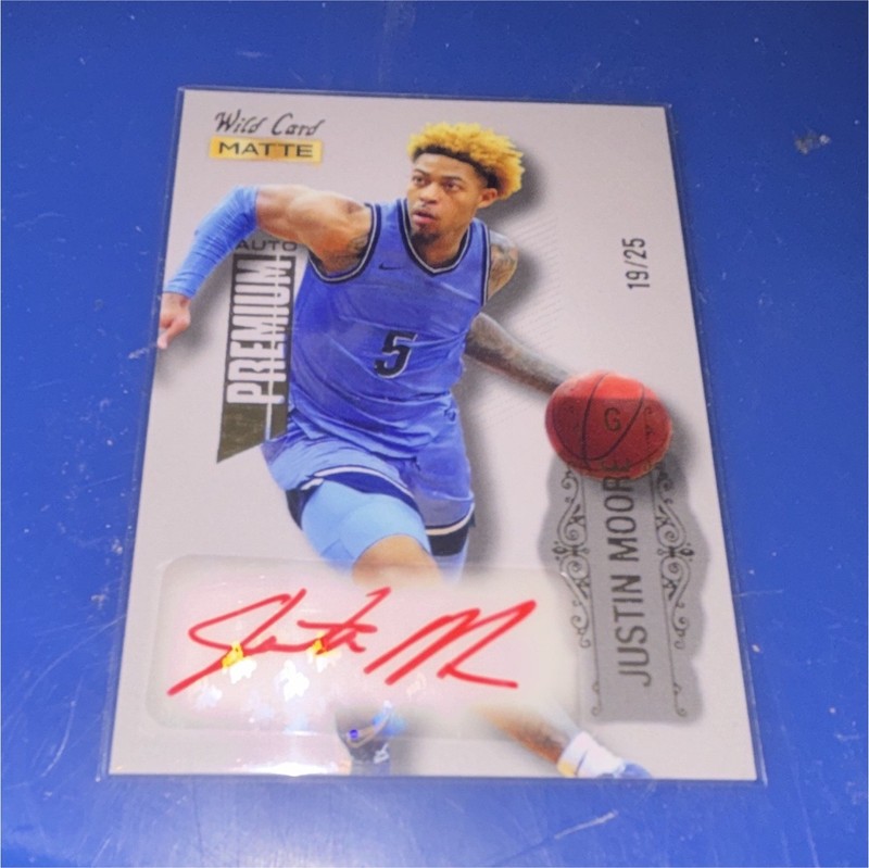 Wild Card Matte 2022 Justin Moore Premium Auto MB-A Autograph 19/25
