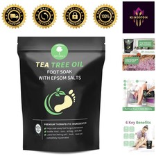 Tea Tree Oil Foot Soak with Epsom Salt - 16 oz Spa Treatment for Healthy Feet