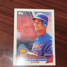 Topps 1993 Moises Alou Montreal Expos #123 Base Set MLB Baseball Card