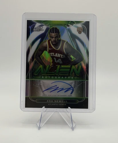 Topps Cosmic Chrome Asa Newell Hawks Alien Autographs RC Auto AA-AN