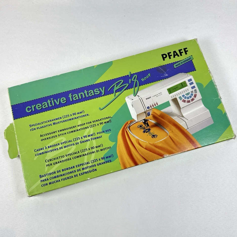 PFAFF Creative Fantasy Big Embroidery Hoop Instruction Book Box 90 x 225mm READ! - Image 2 of 4