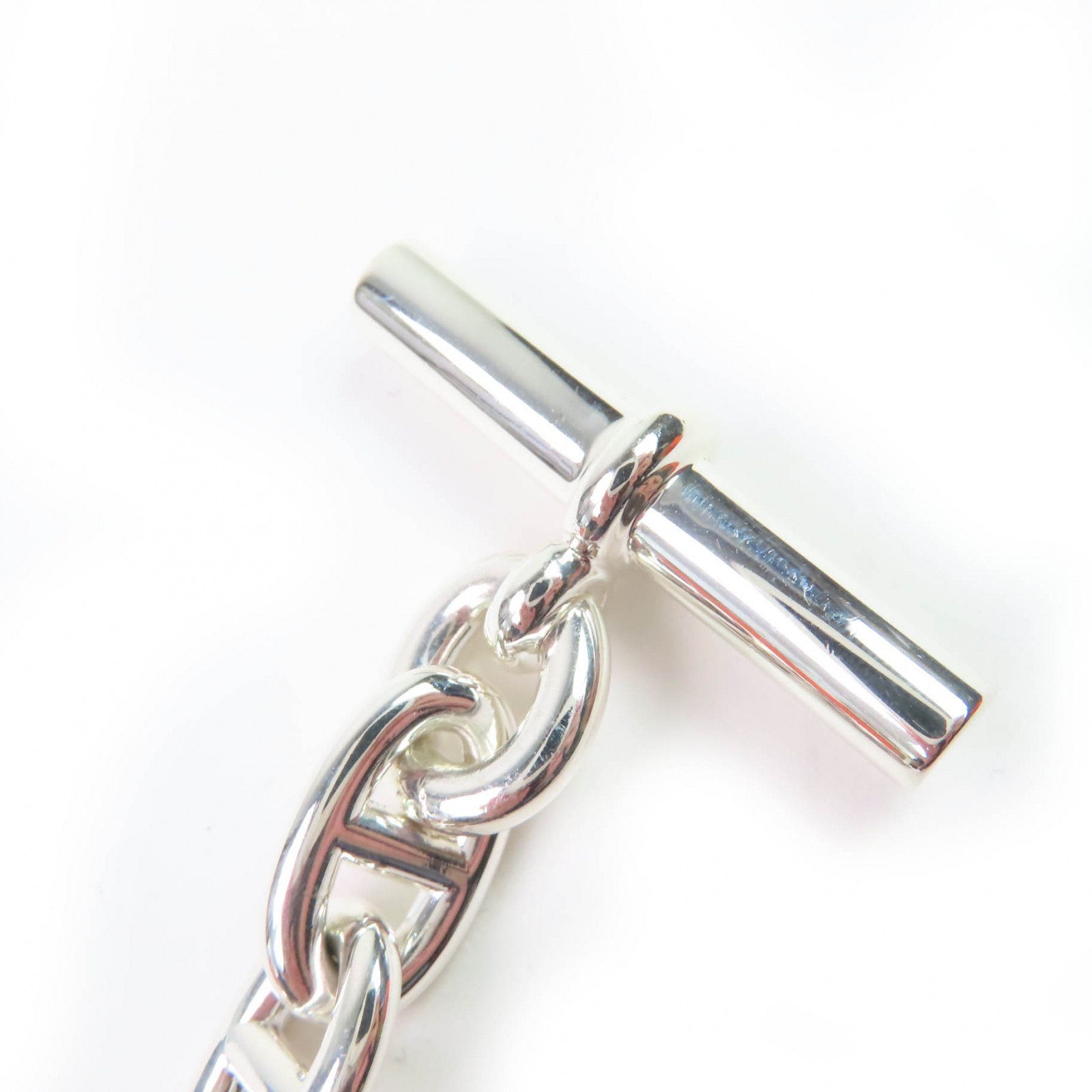 HERMES bracelet Chene Dunkle MM 13 frames Silver AG925 Women thumbnail 5