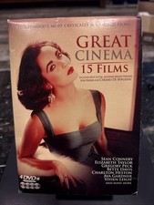 Great Cinema : 15 Films 4-DVD Box Set- DVD Physical Media OOP Rare Films