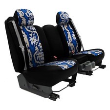 For Toyota Previa 94-97 Hawaiian 1st Row Surf City Blue With Black Custom Seat For Toyota Previa 94-97 Hawaiian 1st Row Surf City Blue With Black Custom Seat