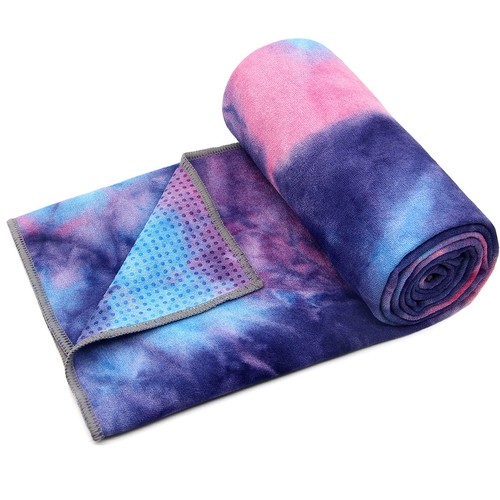 Yoga Towel,Hot Yoga Mat Towel with Grip Dots Sweat Absorbent Non-Slip for Hot... - Picture 4 of 7