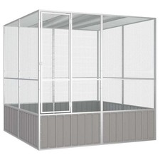 Image of Bird Cage Grey 213.5x217.5x211.5 cm Galvanised Steel