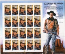 Scott 3876 - John Wayne. Sheet Of 20.  MNH. OG.    #02 3876sh20