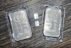 1 oz SilverTowne Morgan Silver Bar & 1 Gram Silver Valcambi CombiBar (Lot Of 4)