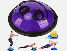 Zeatly Half Balance Ball Exercise  Trainer w Resistance Bands SUPER CHEAP DEAL!