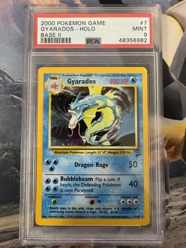 2000 Pokemon Base Set 2 7 Gyarados PSA 9 48356982 Graded Pokemon Cards