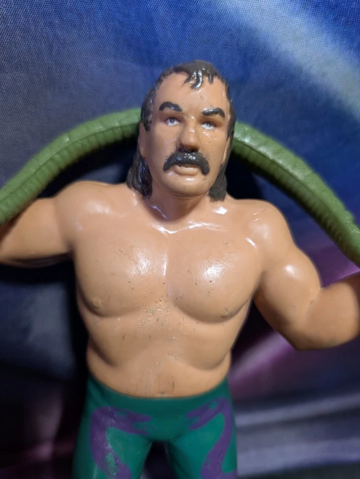 Boneco Jake The Snake Roberts WWF LJN Wrestling Superstars Damien Snake veja fotos - Imagem 3 de 4