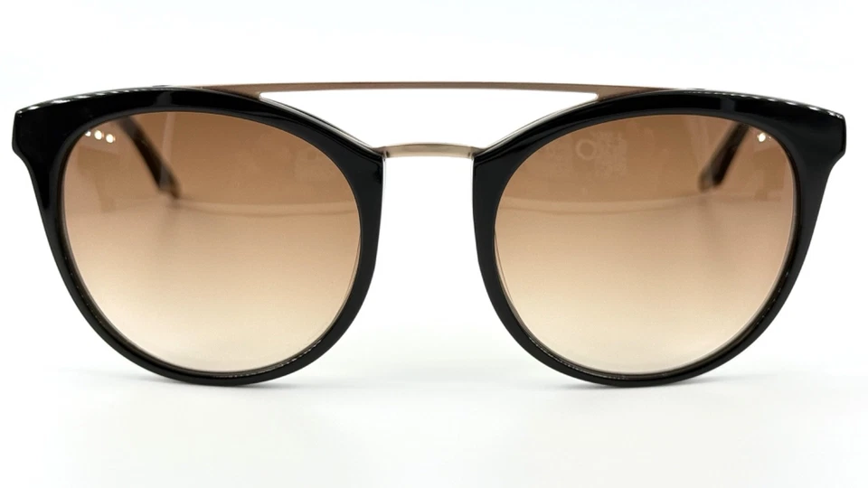 Óculos de sol Steve Madden Sunnset feminino plástico preto 52-20 redondo aviador - Imagem 3 de 4