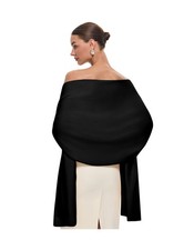 PULI Women's Pashmina Shawl Wraps for Evening Dress Large Scarf Blanket Long ...