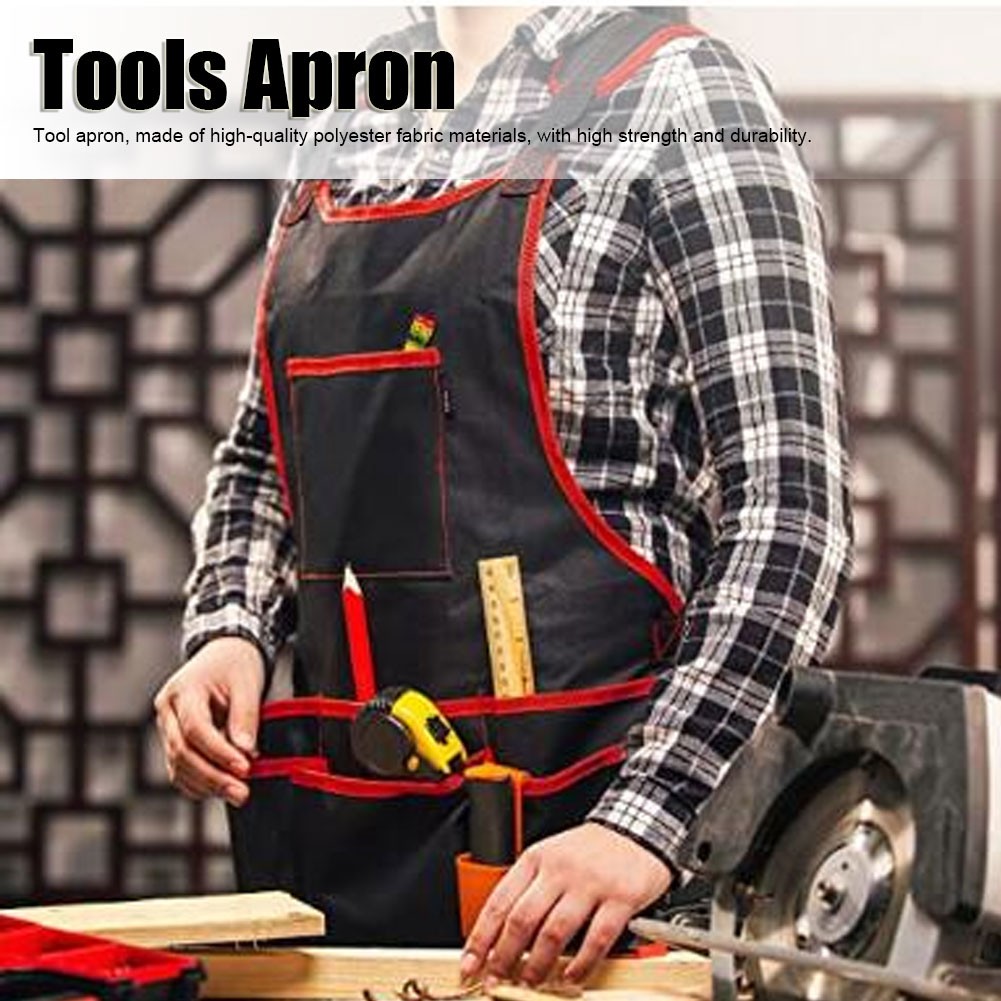 Multifunction Adjustable Polyester Garden Work Apron With Pockets Tools Apr BAJ