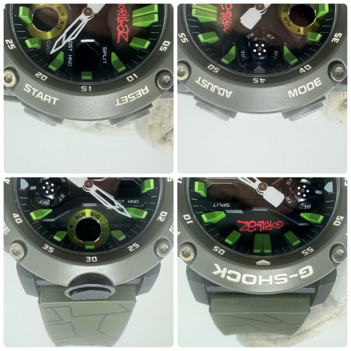 Casio G-Shock Gorillaz Collaboration GA-2000GZ-3AJR Green Carbon