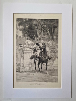 CIPOLLA The Love Token, 1897 Photogravure Art Print