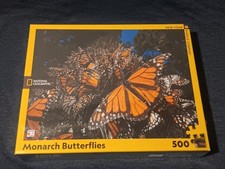A Cluster of "Monarch Butterflies" COMPLETE LG 500 Pc Puzzle 24x18
