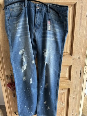 Jeanshose Herren Destroy Reverse Neu Destroyed