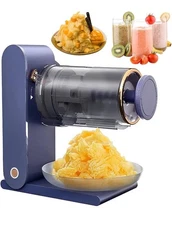 Electric ice shaver Snow cone maker Ice crusher 2 BPA-free silicone compartments