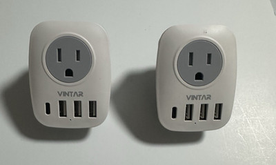 Travel  Plug Adapter Power Plug 2-pack  Vintar   Isreal