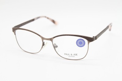 NEW PAUL & JOE SANGHA 01 CA25 BROWN AUTHENTIC DESIGNER EYEGLASSES 52-16